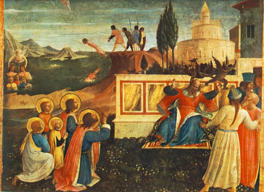 Fra Angelico Saint Cosmas and Saint Damian Salvaged